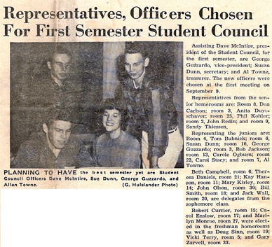Ist Student Council 1958!